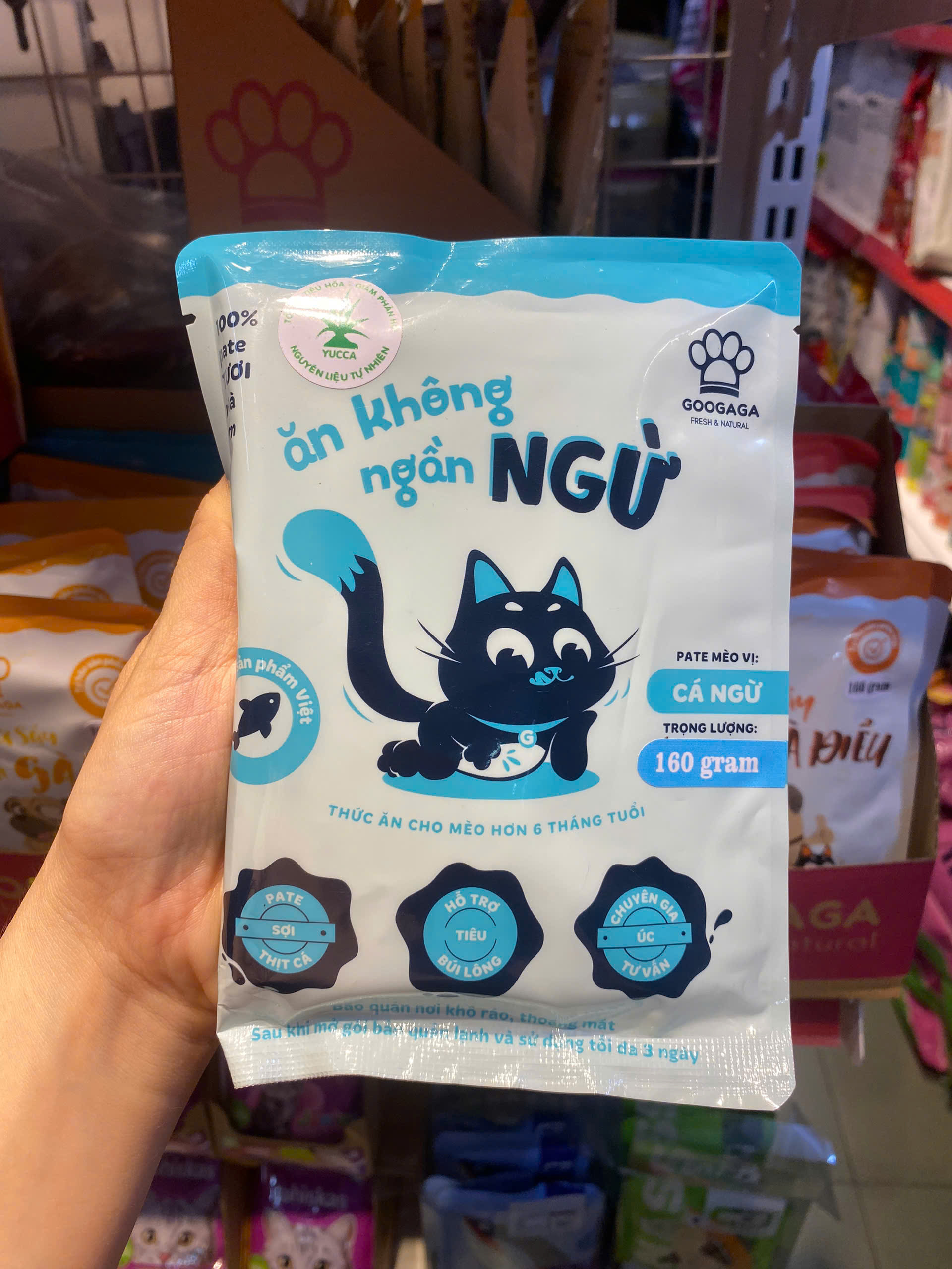 Pate dành cho chó mèo Googaga túi 160g xuất xứ Việt Nam nhiều vị
