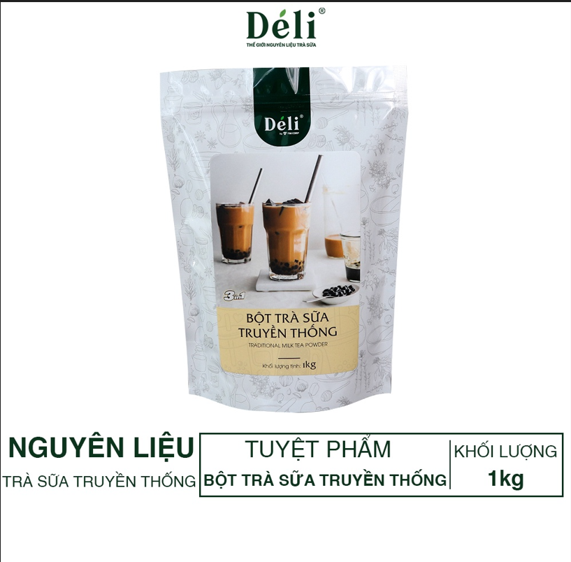 Bột trà sữa truyền thống 3in1 Déli - 250gr pha chế trà sữa tiện lợi, nhanh chóng