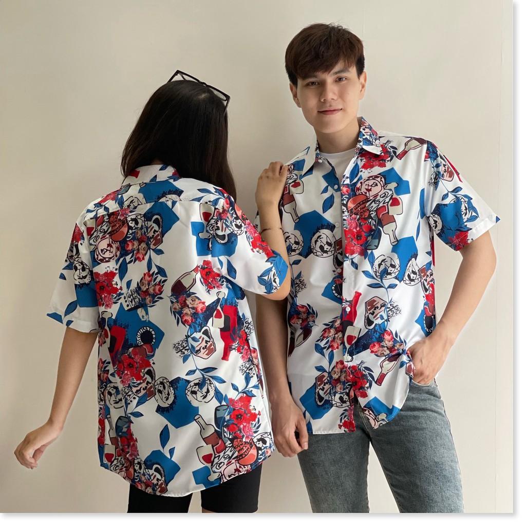 ÁO SƠ MI HOẠ TIẾT HOA MÀU CỰC ĐẸP , HOT 2021 THỜI TRANG NEMO36 STORE