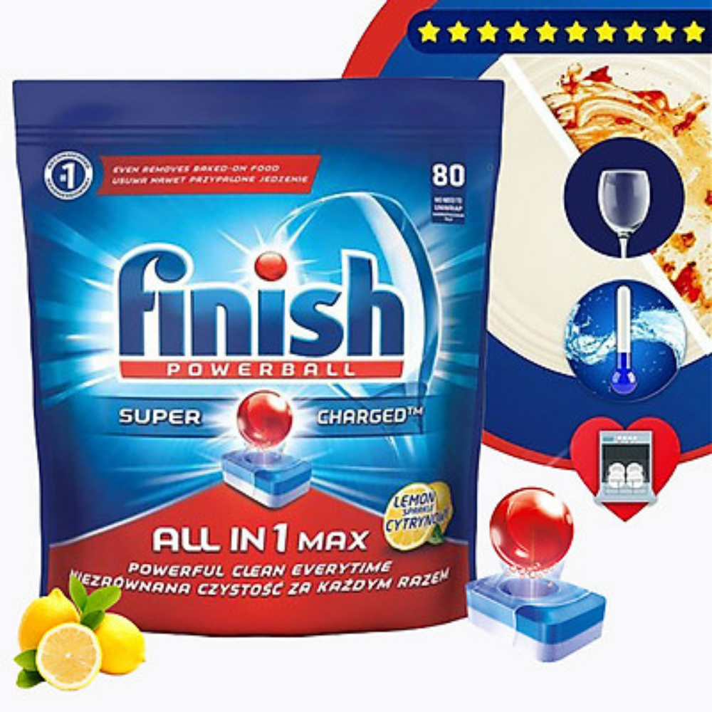 Viên rửa bát Finish Max In 1 125 Viên