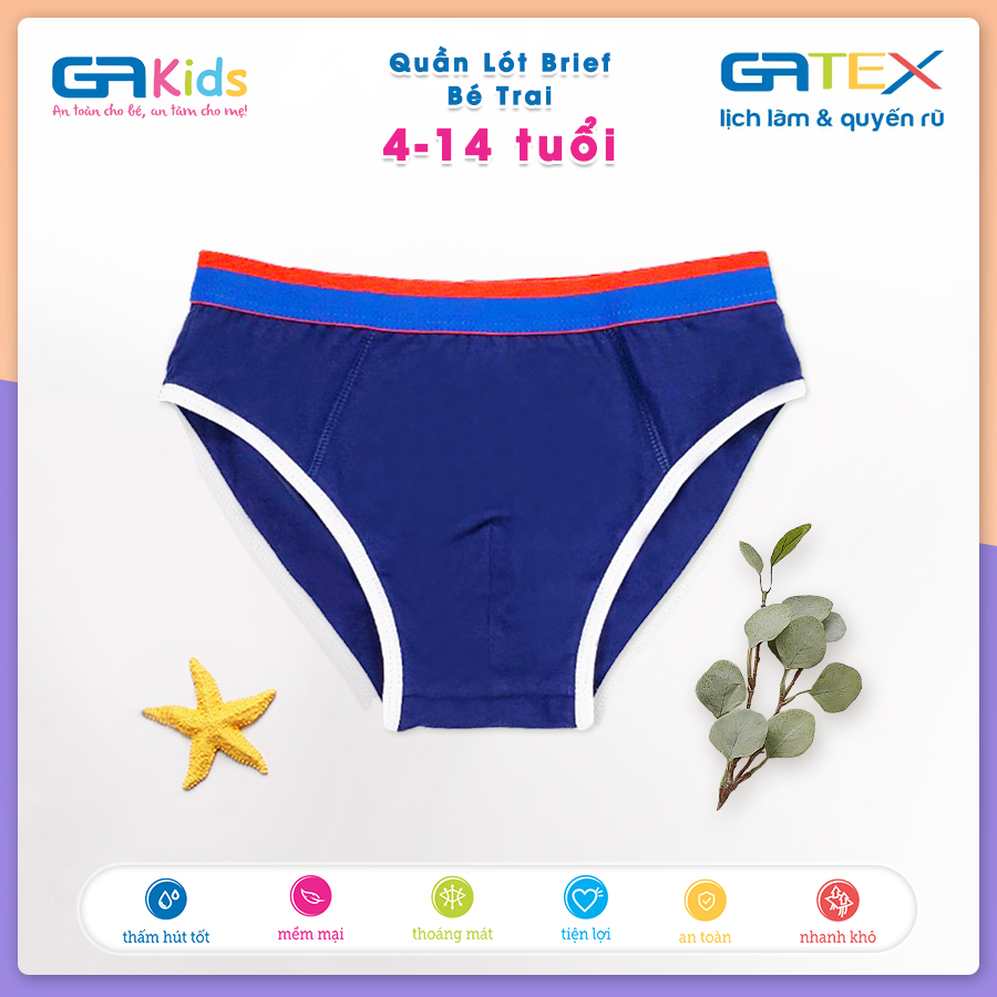 Set 3 Quần Lót Brief Bé Trai GAKIDS - Cotton Cao Cấp