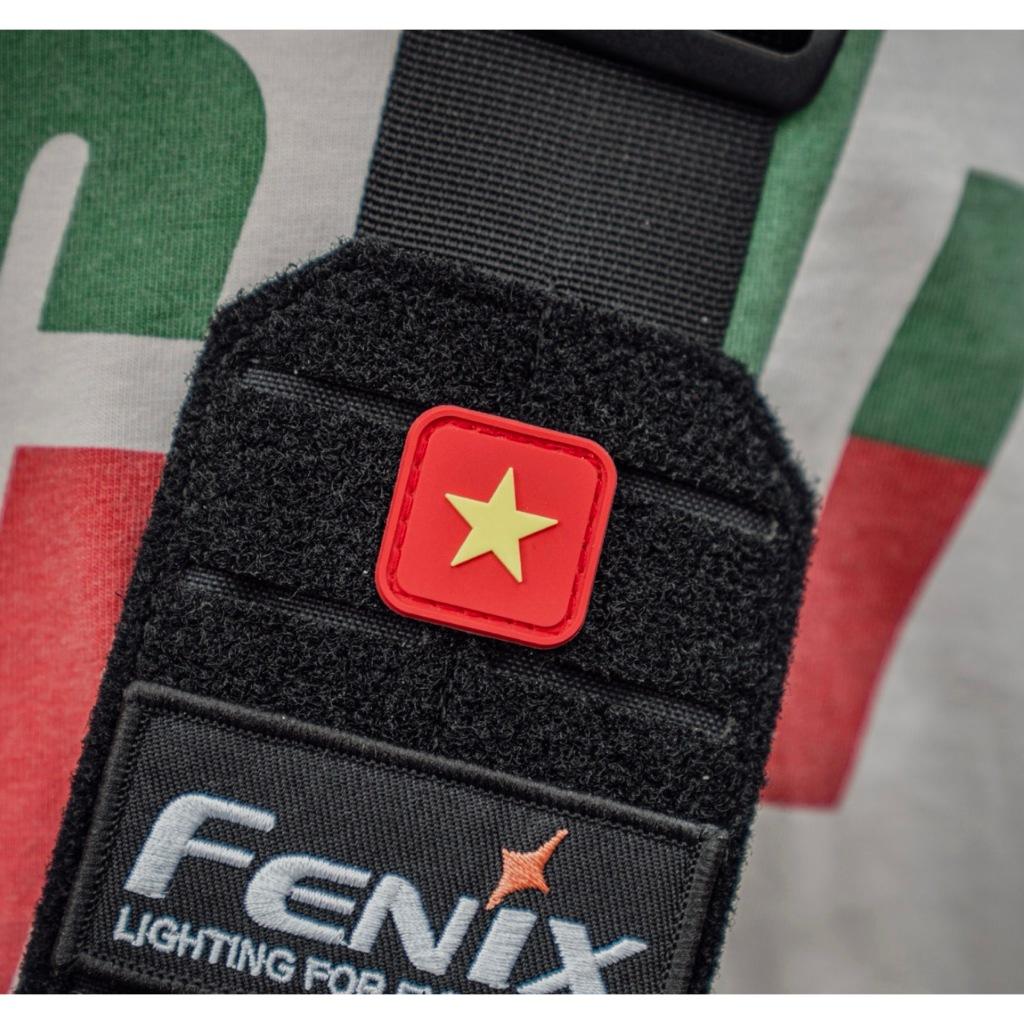 Patch_velcro cao su PVC hình cờ Việt Nam 3D dán ba lô_quần áo_túi xách
