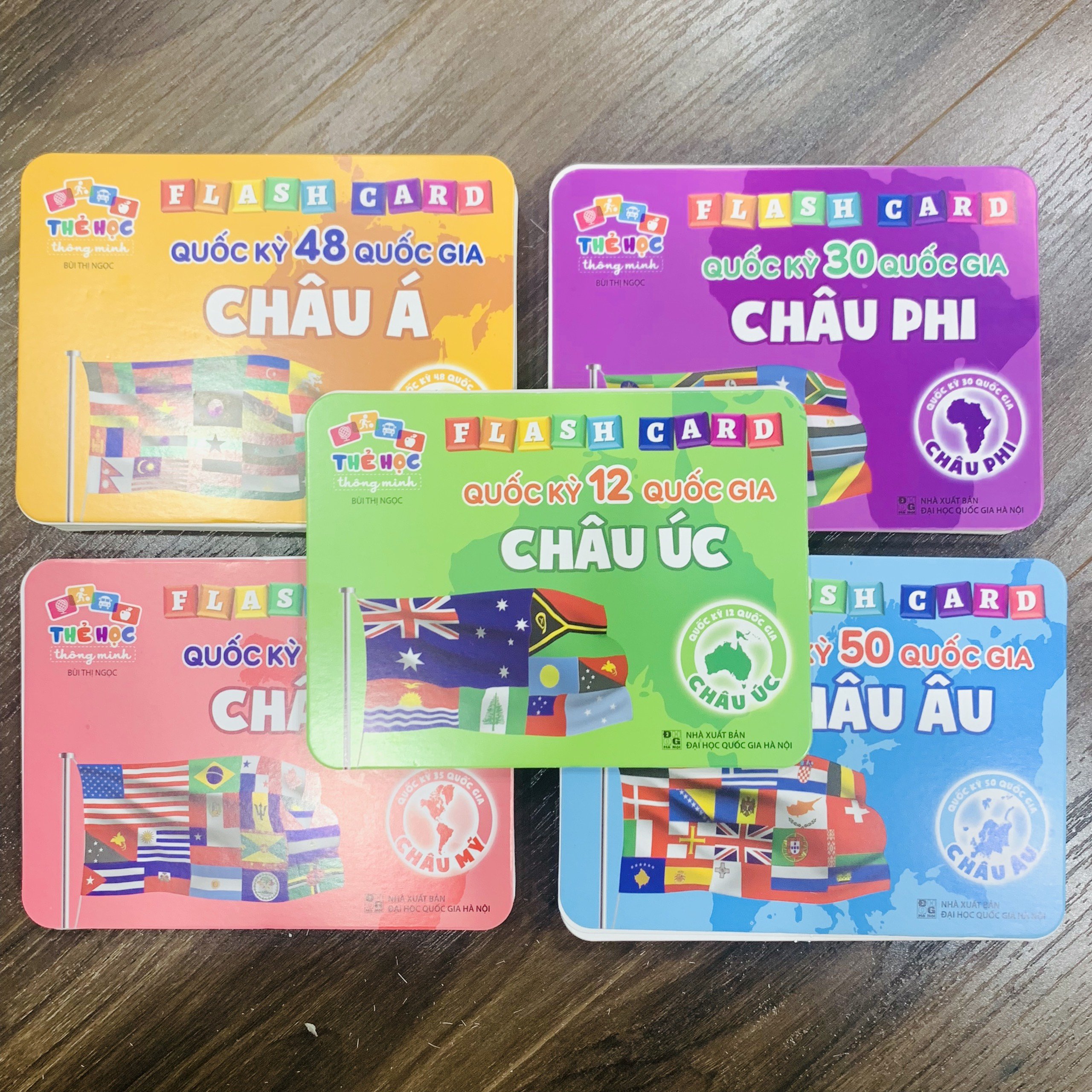 Bộ Thẻ Học Flash Card Thông Minh Cho Trẻ Phân Biệt Quốc Kỳ Của Các Quốc Gia Châu Úc