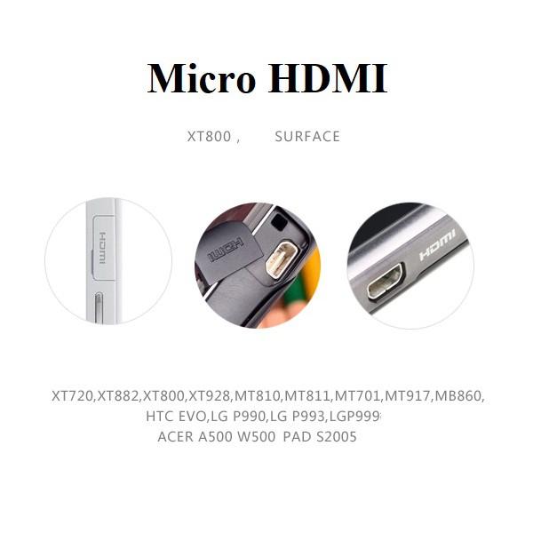 Cáp chuyển Micro HDMI to HDMI dài 1.5m Ugren 30102