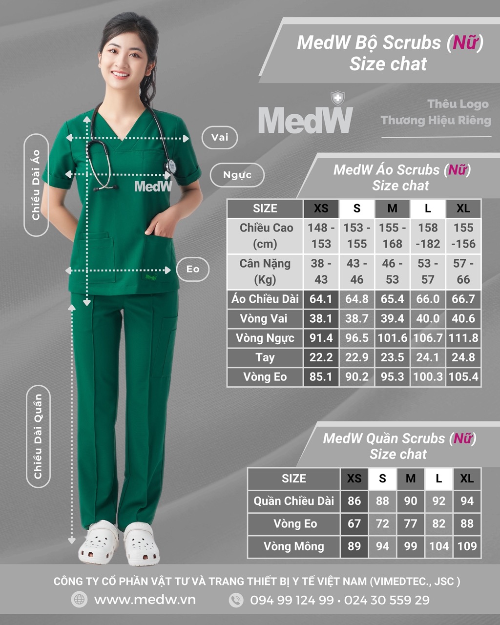MedW Venus Scrubs Y Tế Green Hunter (Nữ) Xanh Phẫu Thuật Bộ Trang Phục Y Tế Phòng Khám Bệnh Viên Đa Khoa Chuyên Khoa Chấn Thương, Tai Mũi Họng, Sản Phụ Khoa, Chẩn Đoán Hình Ảnh, Phẫu Thuật Tạo Hình Thẩm Mỹ, Vật Liệu Chuyên Biệt Y Tế Mềm Như Lụa