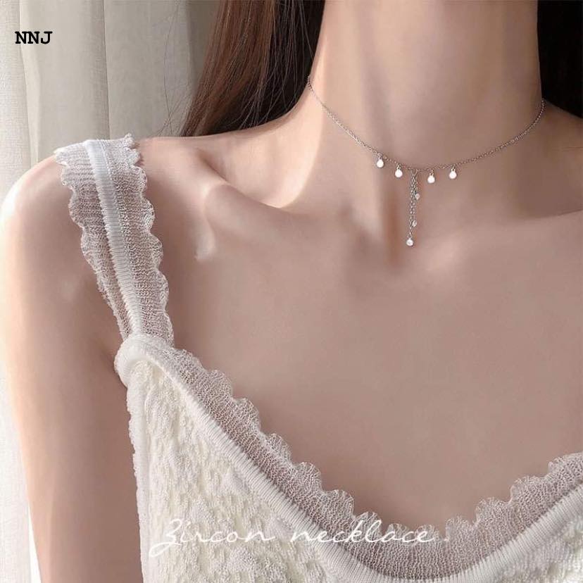 Dây chuyền nữ thời trang chất liệu bạc s925 MS93b