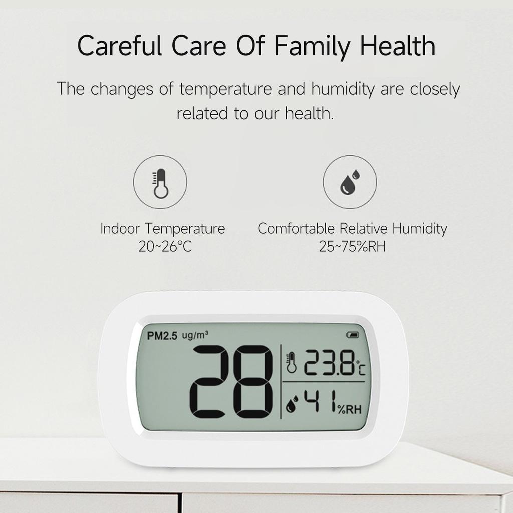 Máy Đo Độ Ẩm Không Khí PM2.5 HD Có Màn Hình Hiển Thị Nhiệt Độ Tiện Dụng Cho Gia Đình