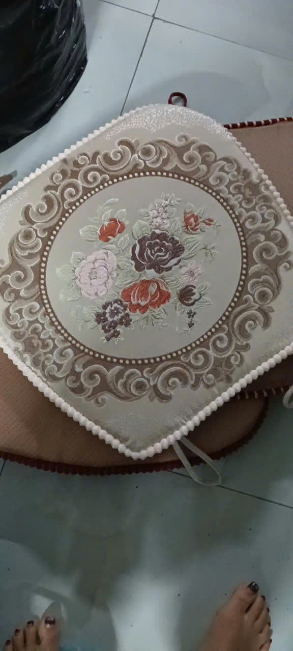 Đệm Lót Ghế Hoa Văn Cổ Điển Có Dây Buộc – Nệm Ngồi Dày Dặn Chống Trượt, Trang Trí Ghế Gỗ, Ghế Ăn, Ghế Sofa - HÀNG CHÍNH HÃNG MINIIN