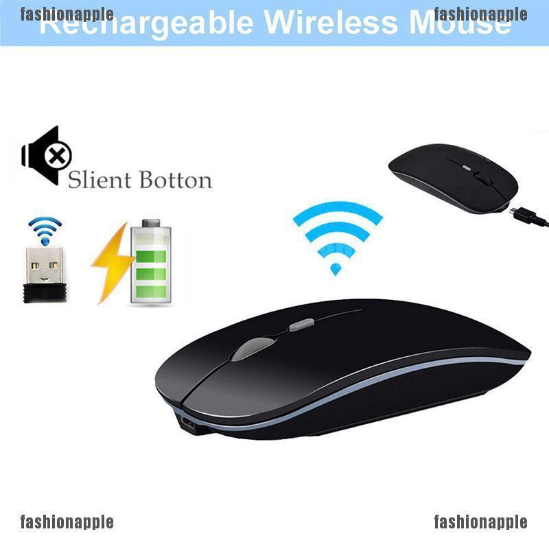Chuột máy tính không dây sạc điện 2.4GHz có thể sạc được