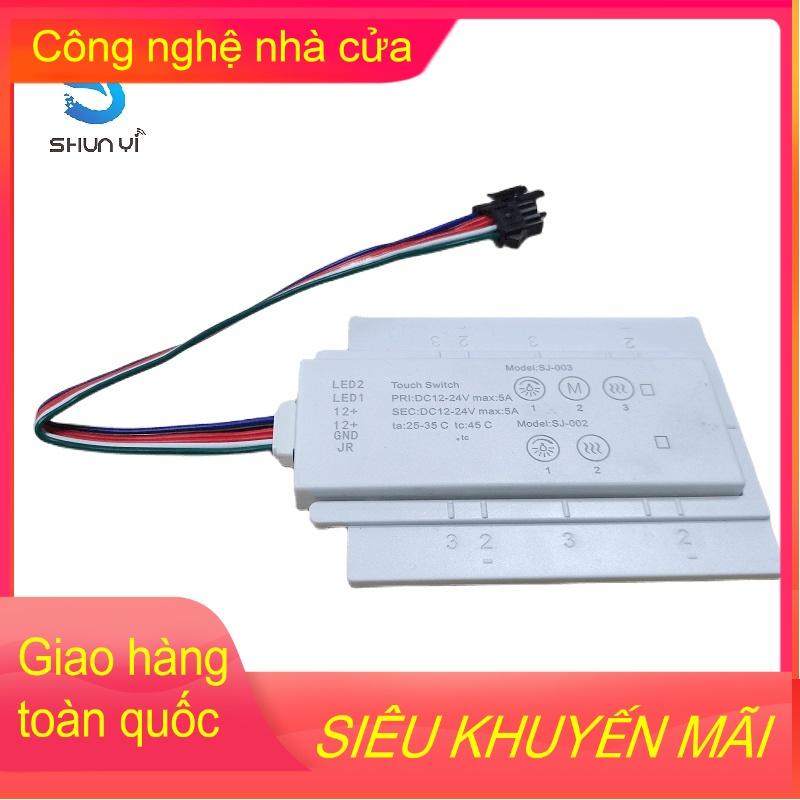 Công tắc cảm ứng zada 3 nút sấy, đèn và cảm ứng vẫy