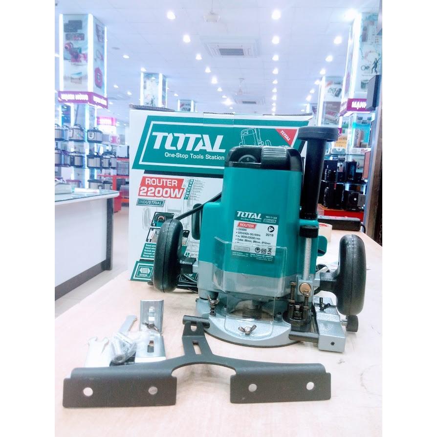 MÁY PHAY GỖ 2200W (6.8; 12MM) TOTAL TR11122 - HÀNG CHÍNH HÃNG