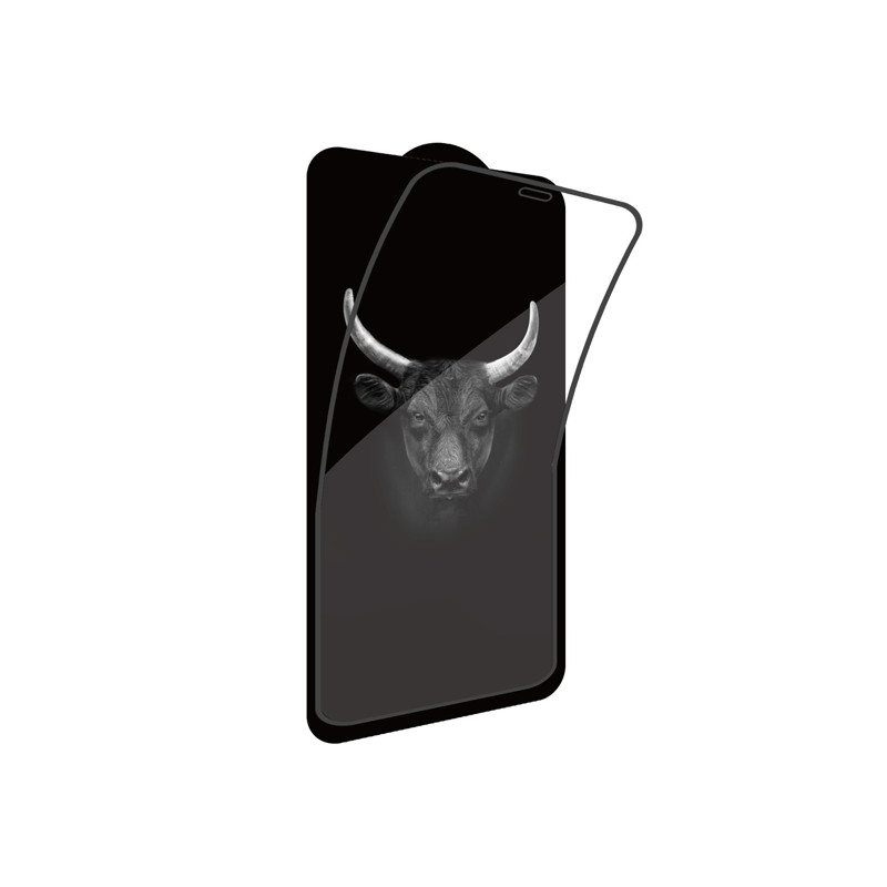 Dán cường lực iPhone 12/12 Pro MIPOW Kingbull HD Premium Full viền đen - Hàng Chính Hãng