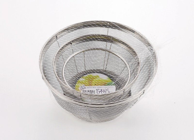 Set 3 Rổ Inox Không Gỉ Pearl Life Cao Cấp Bền Đẹp Theo Thời Gian