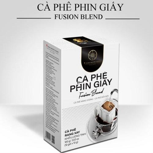 Combo 2 Hộp Cà Phê Phin Giấy Fusion Blend - Hộp 10 gói - Trung Nguyên Legend (Thơm nồng, chua ngọt mạnh, mùi vỏ chanh)