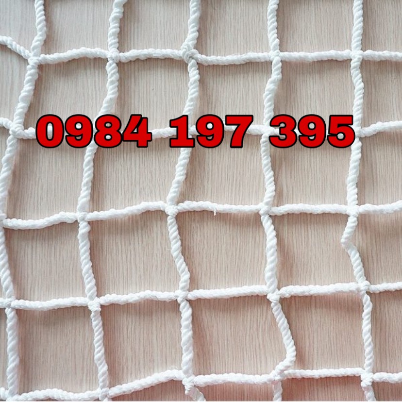 Lưới an toàn dù trắng mắt lưới 10cm x10cm khổ 2x20m