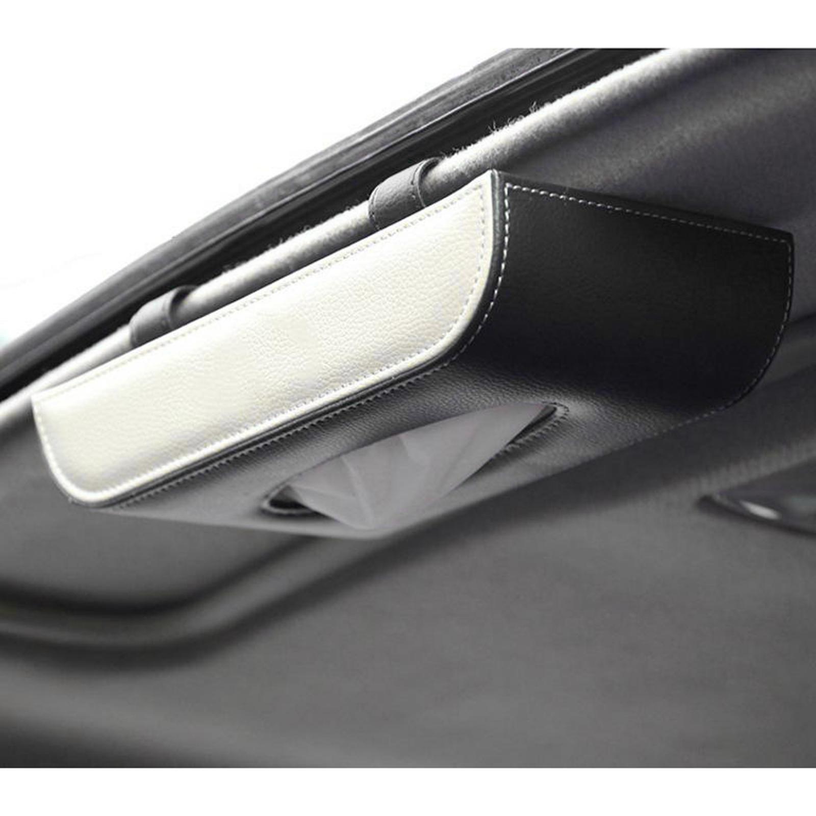 Auto PU Leather Paper Towel Case Tissue Box Paper Storage for Home Office