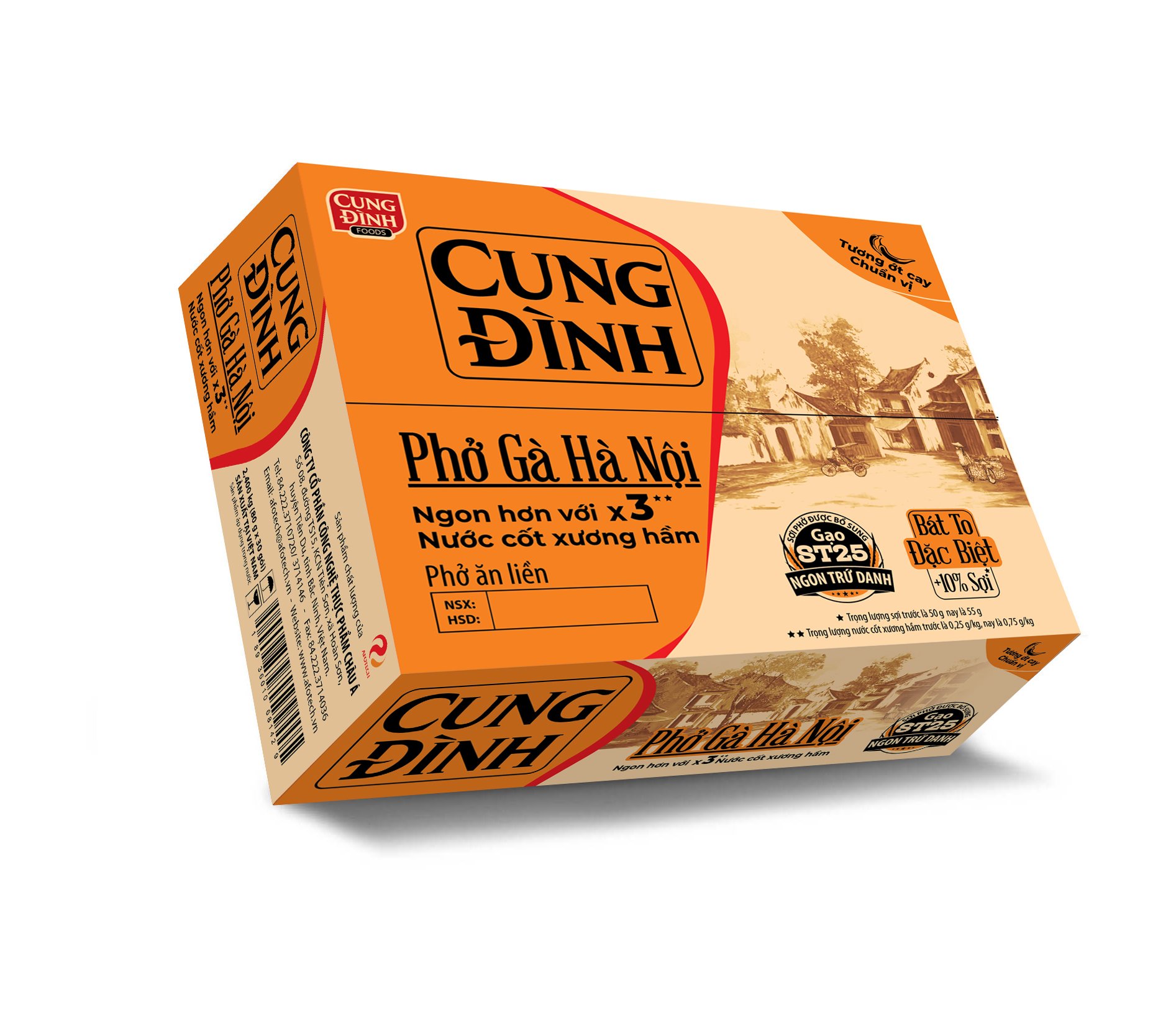 Thùng Phở Gà Hà Nội Micoem Cung Đình (30 Gói)