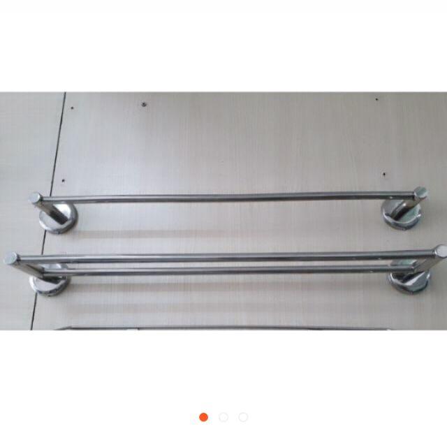 Máng khăn đôi/đơn inox 201 loại dày