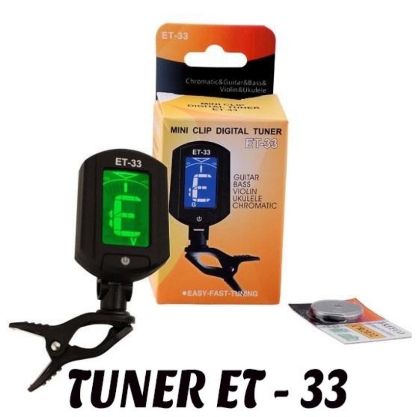 Máy lên dây đàn guitar tuner eno et-33 (đen) 206440