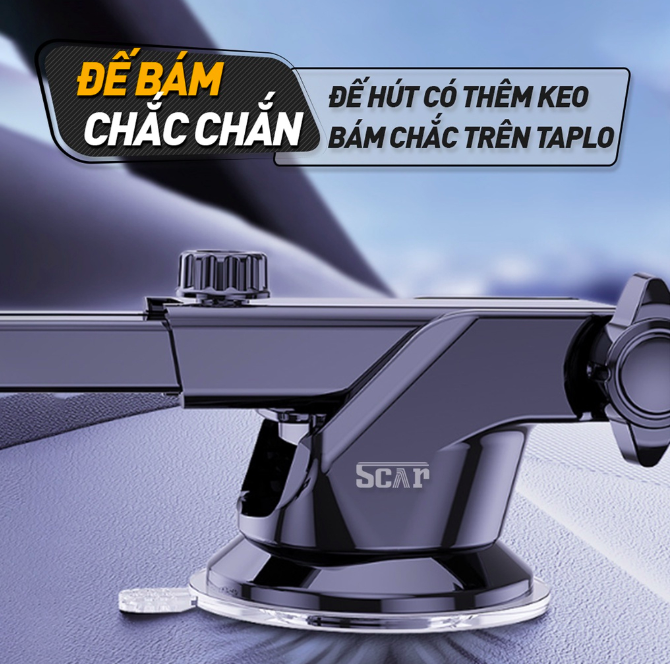 Giá đỡ điện thoại trên ô tô - Kích thước từ 4 - 7 inch - Kẹp để điện thoại trên ô tô chắc chắn, tiện lợi gắn taplo và cửa gió điều hòa.