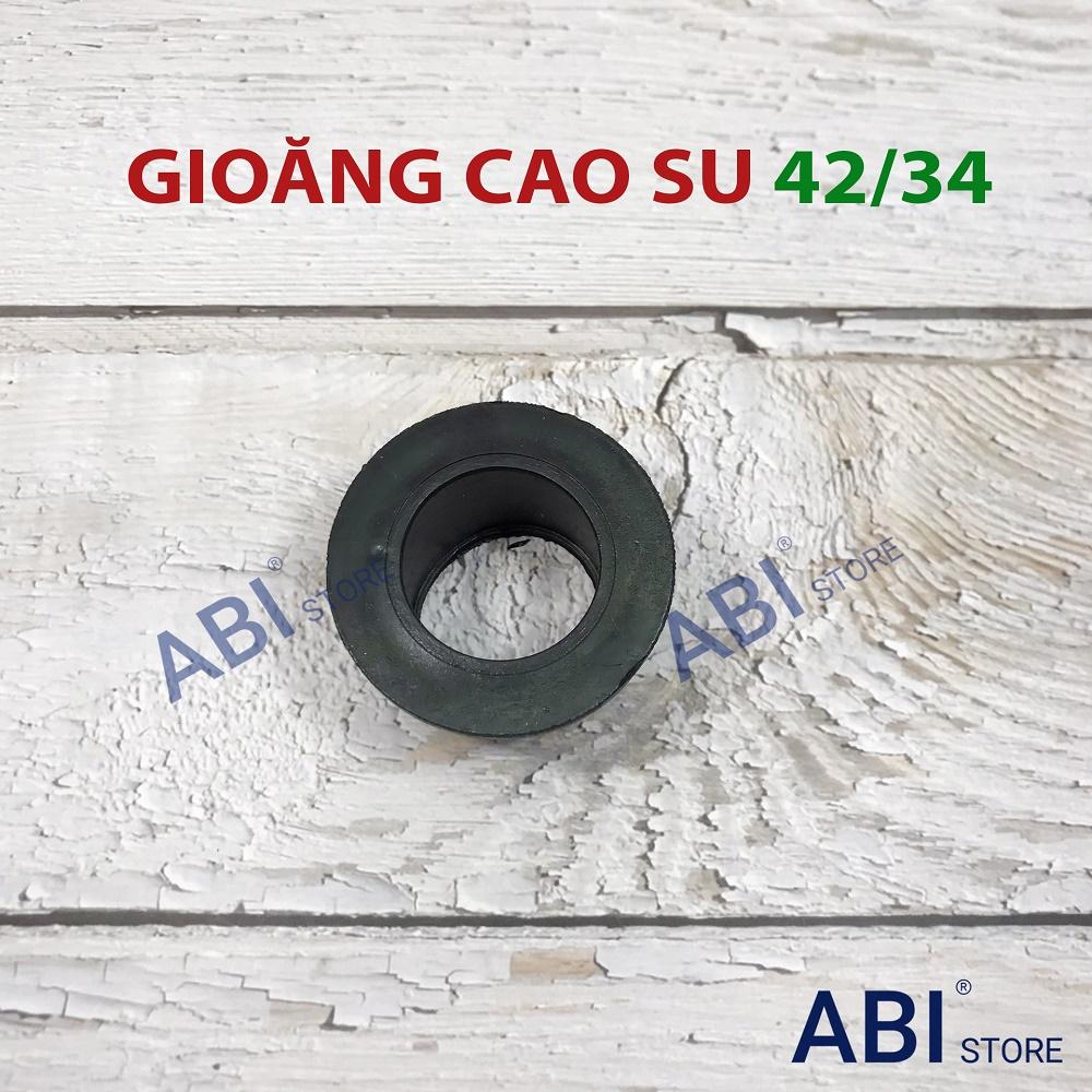 GIOĂNG CAO SU 42/34, RON ĐẦU THOÁT NƯỚC XI PHÔNG CHẬU RỬA MẶT CHO ỐNG NHỰA 42