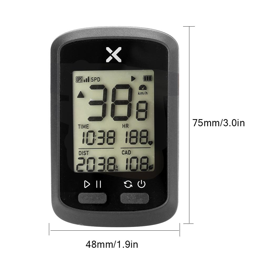Máy đo tốc độ GPS không dây có nắp bảo vệ cảm biến nhịp có đèn nền BT ANT