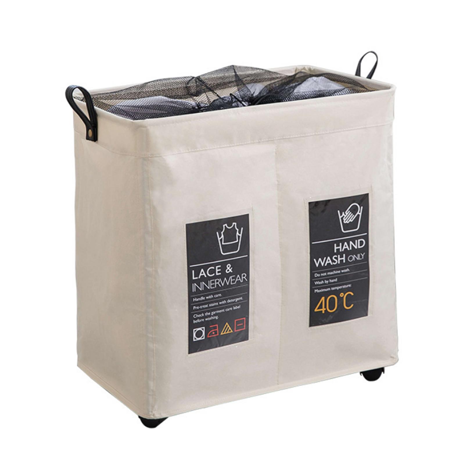 Túi giặt 2 ngăn đa năng có thể gấp lưới