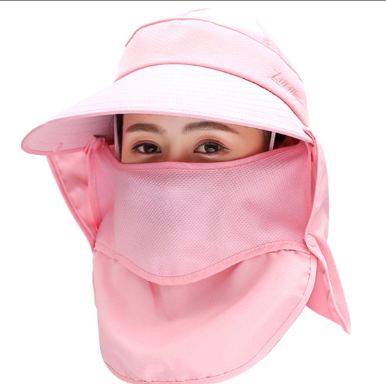 Mũ khẩu trang chống nắng chống uv phong cách Hàn, nón chống nắng kèm khẩu trang tạo kiểu