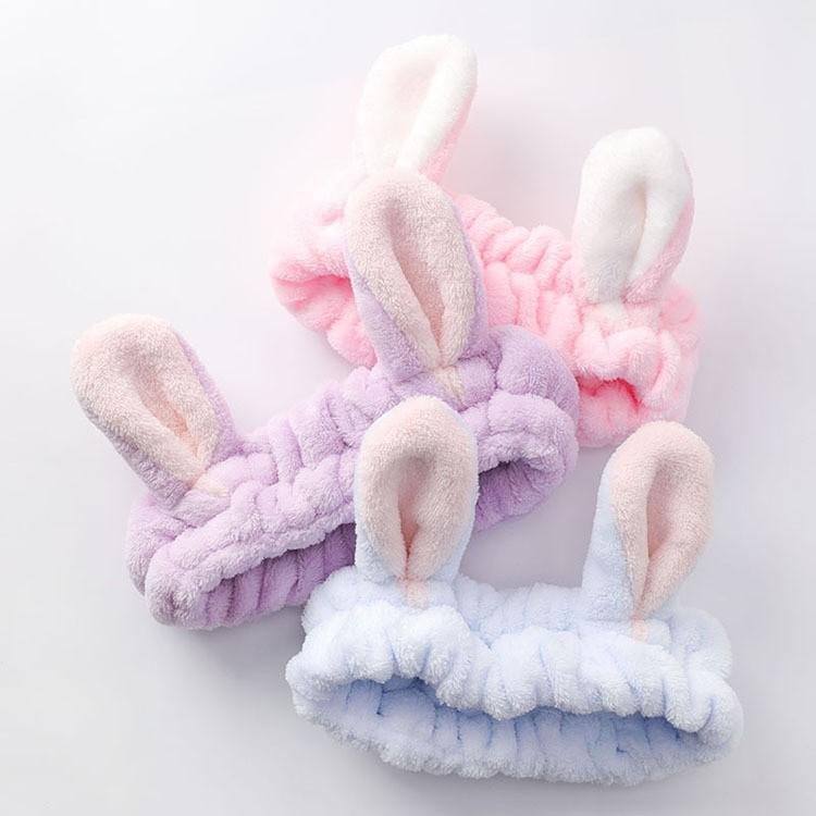 Băng đô nữ tai thỏ vải nhung siêu xinh