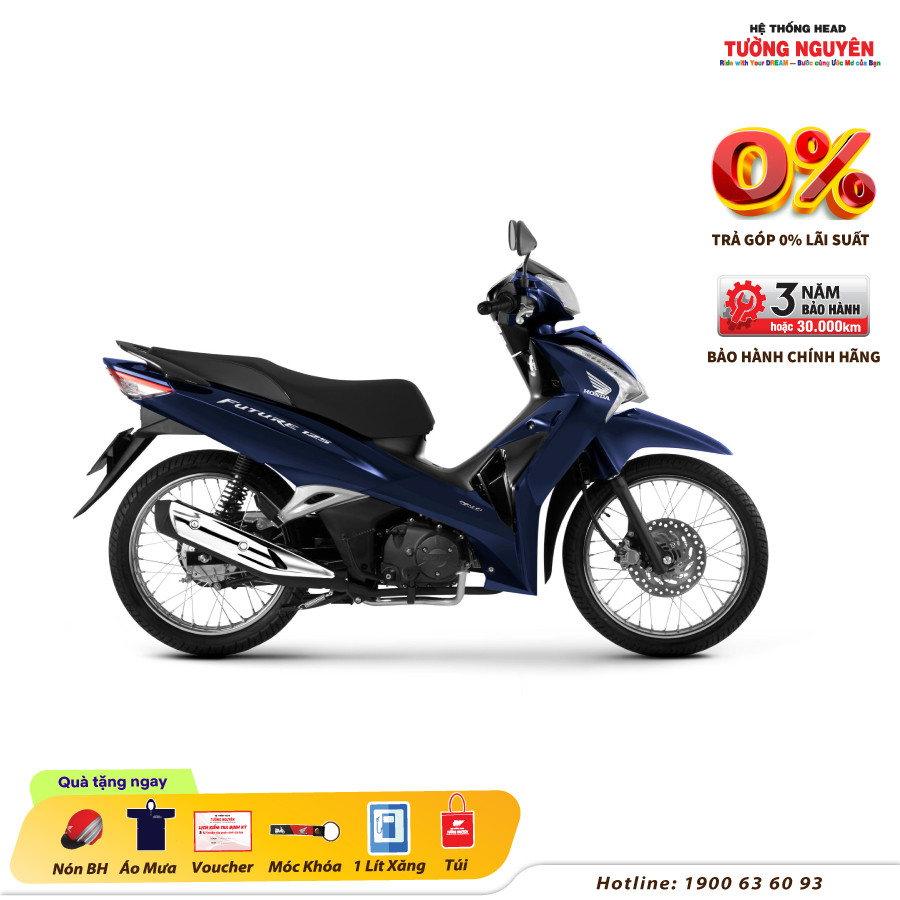 Xe Máy Honda FUTURE 125 FI 2024 - Phiên Bản Tiêu Chuẩn - Xanh Đen