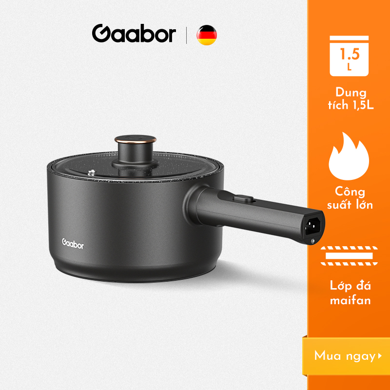 Nồi điện đa năng GAABOR GR-N15D3 dung tích 1,5L công suất 800W - Hàng chính hãng