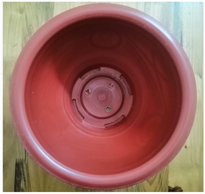 5 Châu Nhựa Trồng Cây Bình Thuận Plastics Hình Tròn PLT280 Màu Đỏ Kích Thước 280x150