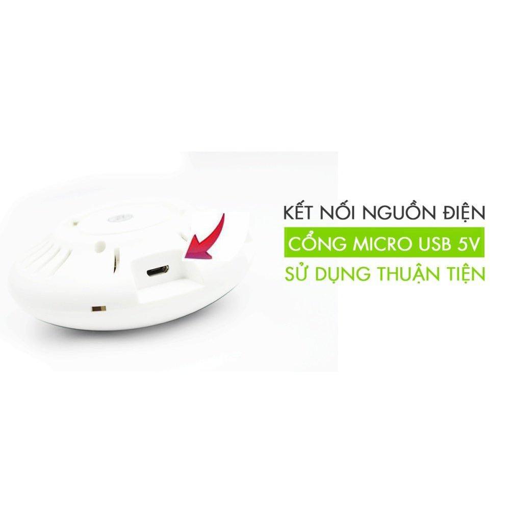 Camera IP wifi quay toàn cảnh 360 độ Panorama NetCAM VH01, Full HD 1080P, Đàm thoại 2 chiều - Hàng chính hãng