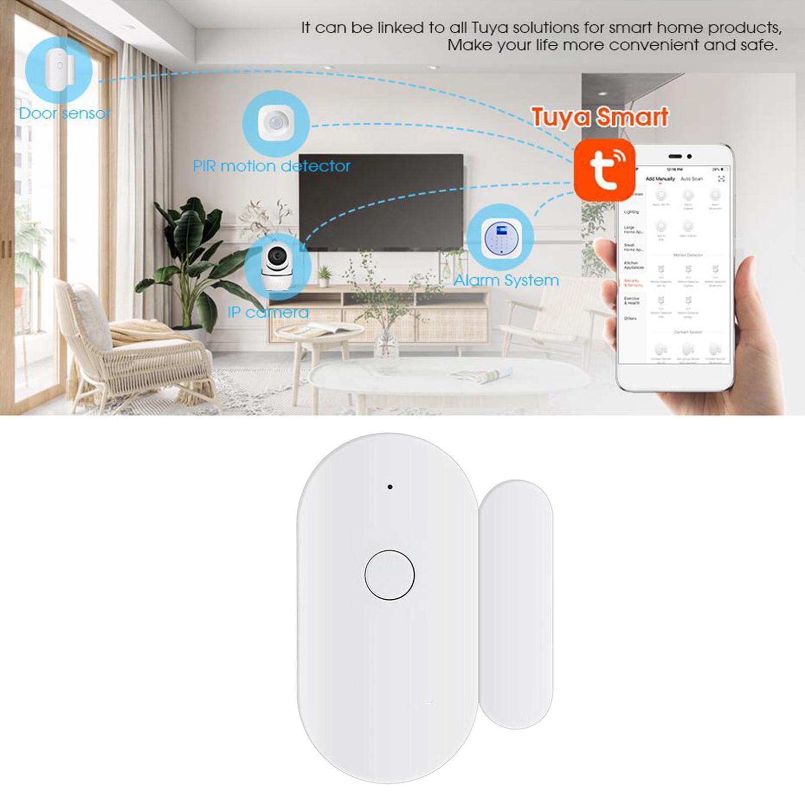 Home WiFi Tuya Door Window Open / Closed Sensor Detector Safe for