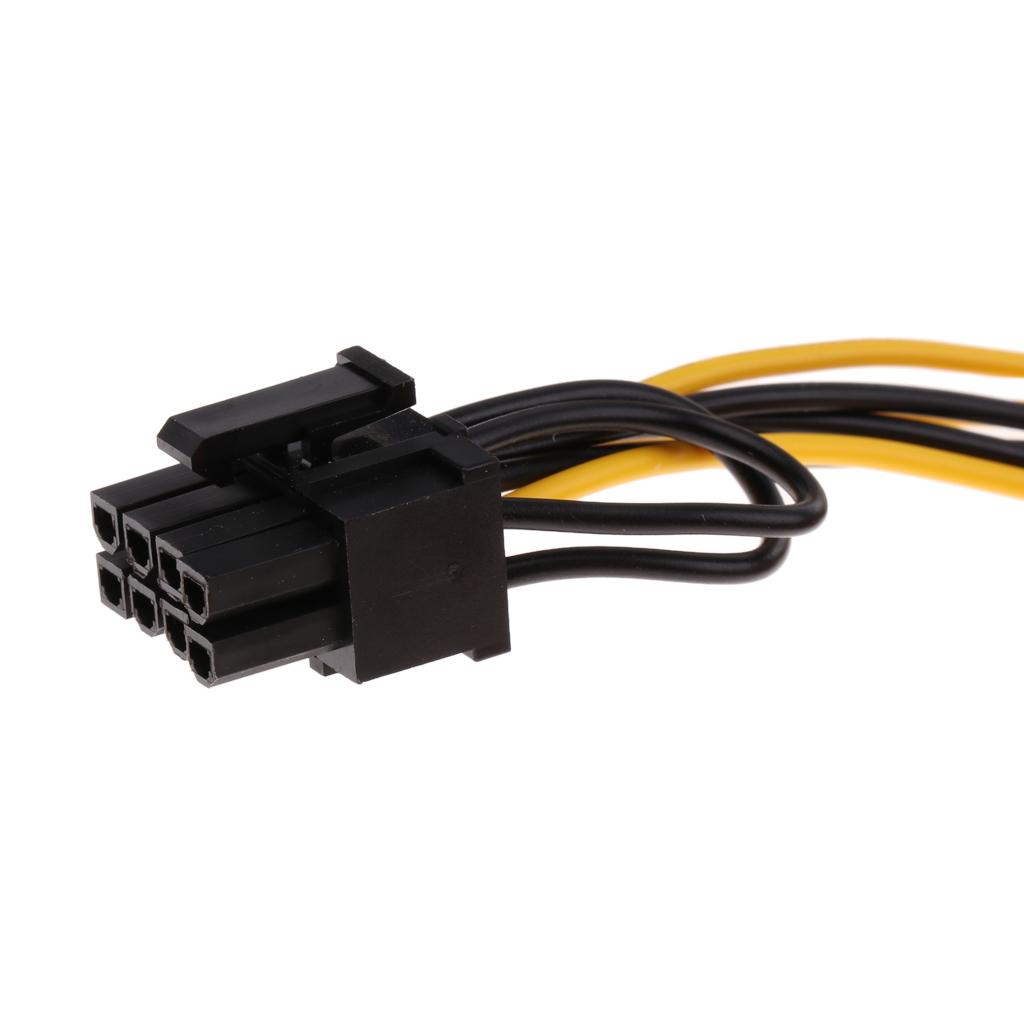2x8Pcs PCI-E 6pin to 6+2Pin Power Splitter Cable Graphics Video Card Cord