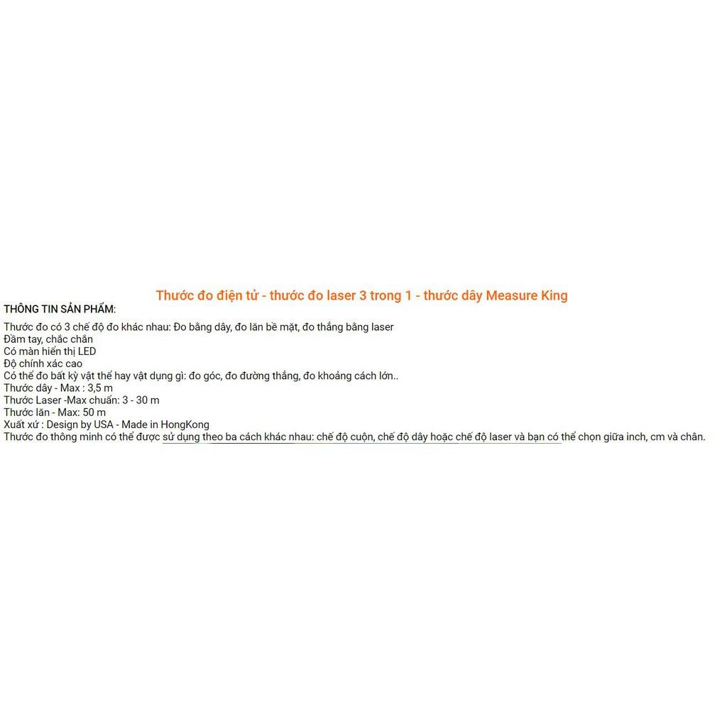 Re0425 Thước laser đa năng 3 in 1 - Thước laser - Thước đo laser - Thước đo điện tử