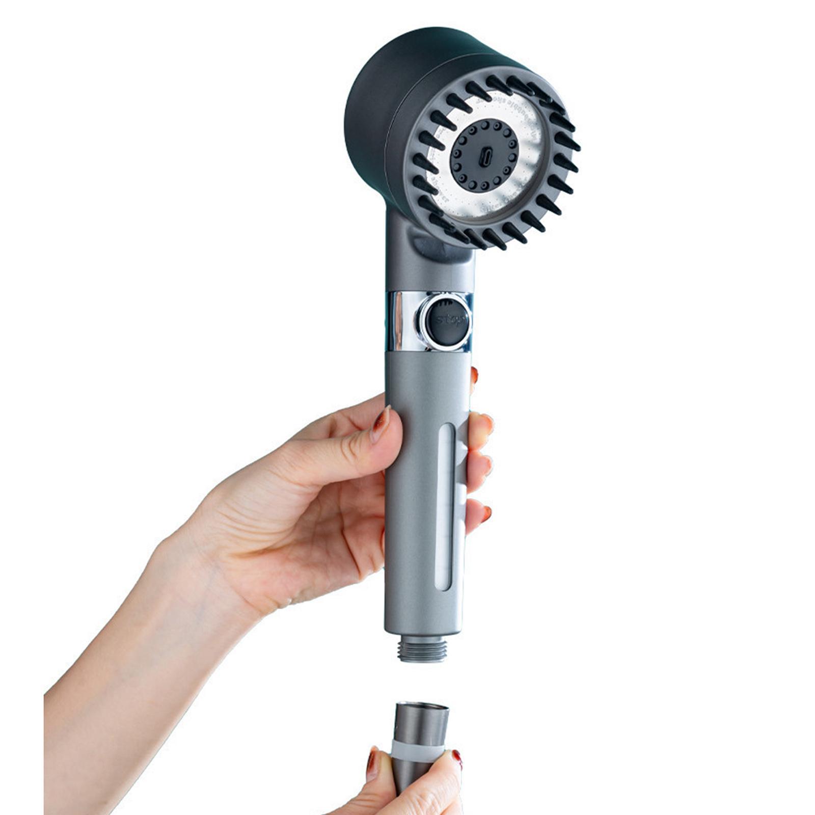 High Pressure Shower Heads 3 Spray Settings Pressurized Water Saving Spraying Head Handheld Spray for Massage Bathing SPA Hotel