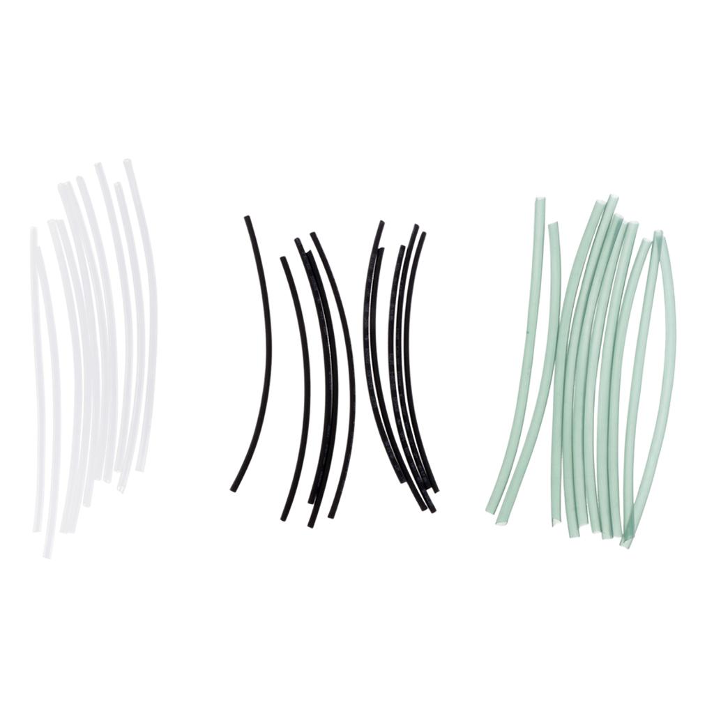 10Pcs Fishing Rig Making Heat Shrink Rig Tubes Sleeve Hook Connector White