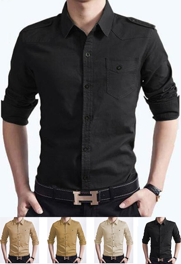 Áo Sơ Mi Nam Dài Tay Body Hàn Quốc