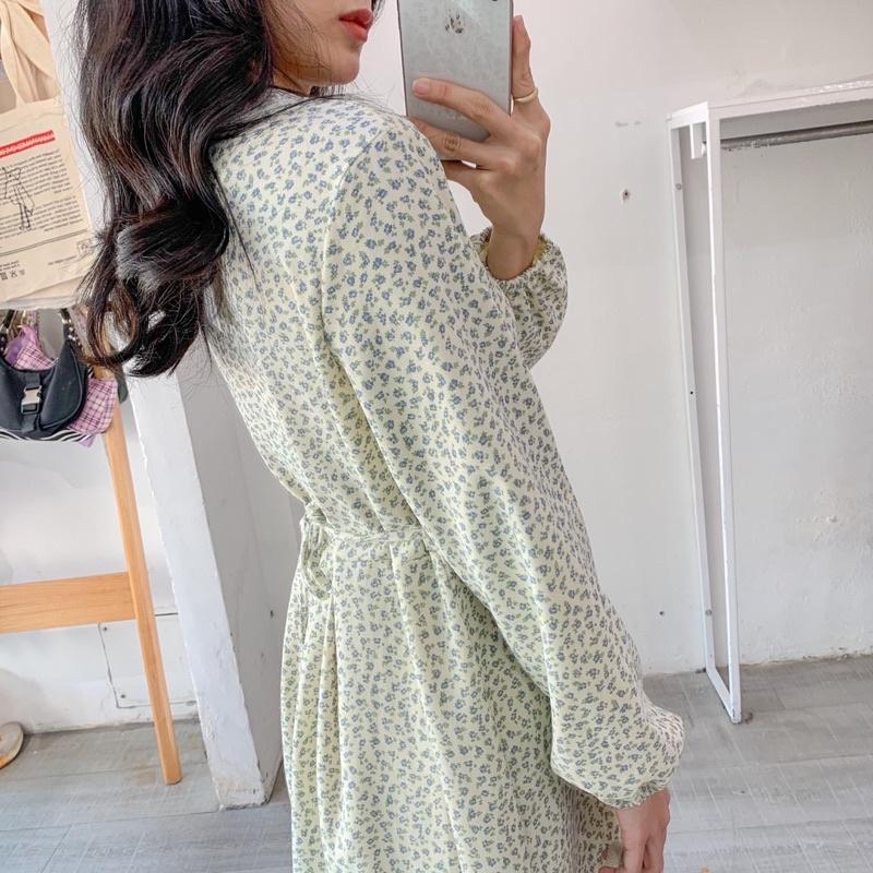 Đầm hoa nhí tay dài