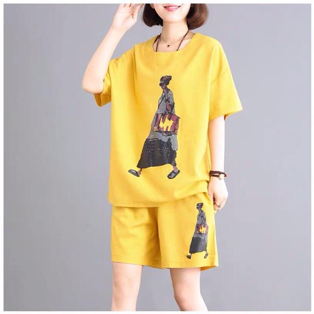 Set đồ mặc nhà, đi biển, đi chơi 100% Cotton