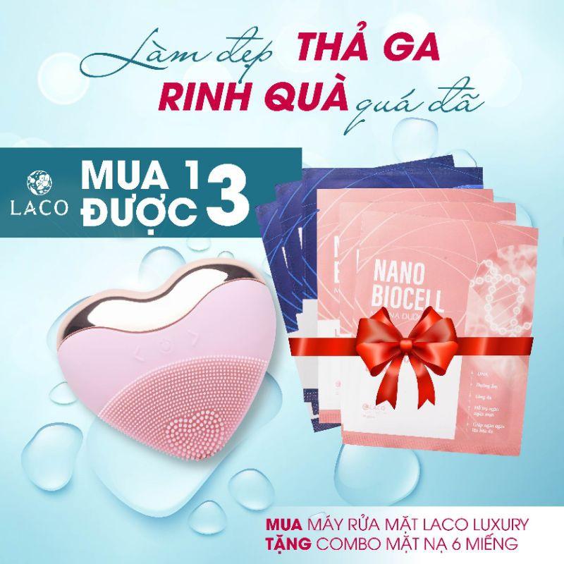 Máy rửa mặt mới LACO LUXURY cầu️ rửa sạch sâu️ massage️ nâng cơ ️ gọn hàm ️giảm nọng cằm