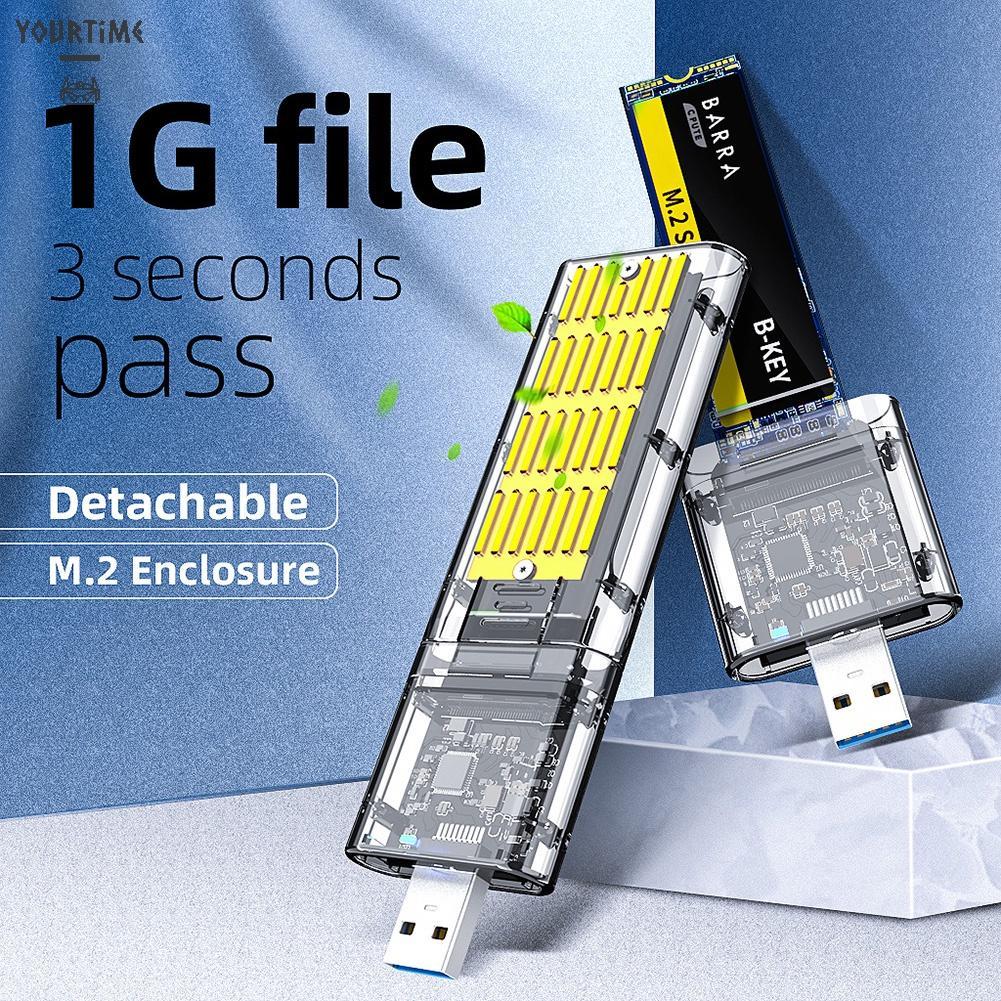 Hộp đựng ổ cứng M2 SSD M.2 sang USB3.0 Gen 1 5Gbps SATA NGFF SSD