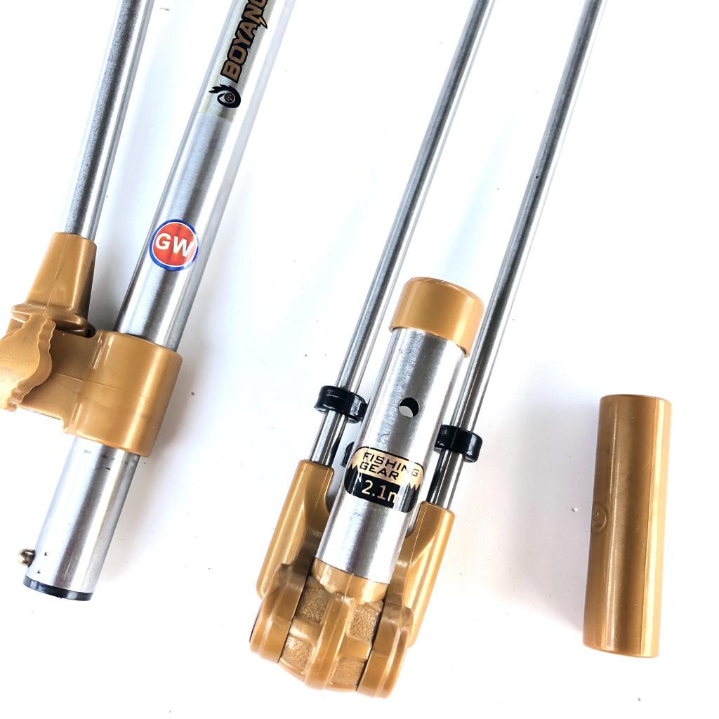 Chống cần câu tay GW 2m1 , câu đơn , cầu đài cao cấp , 100% inox - Cần Câu Top1 VN