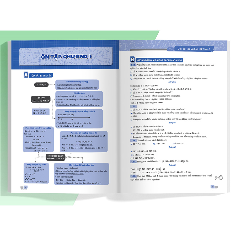 Combo Giải Bài Tập Và Học Tốt Toán 6 (2 Tập) (Theo Sách Giáo Khoa Kết Nối Tri Thức Với Cuộc Sống)