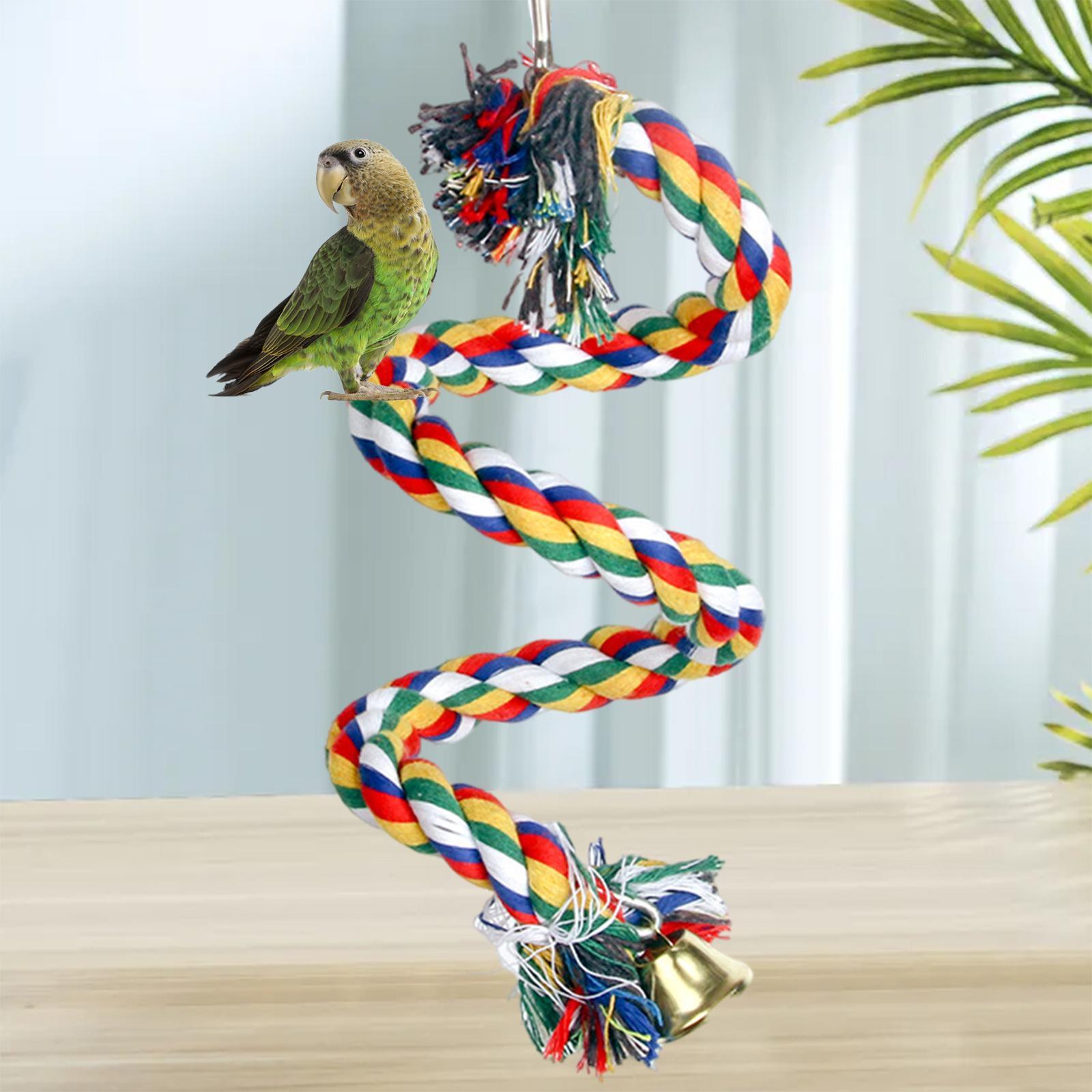 Parrot Rope Budgie  Bird Cage  Cockatiel Perch Chew