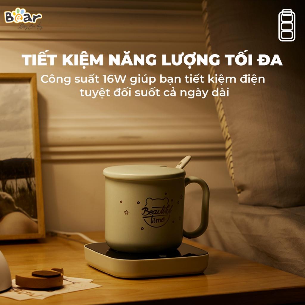 Đế Làm Nóng Đồ Uống Bear Hâm Trà, Hâm Sữa Nhanh, Vật Liệu An Toàn Tiết Kiệm - C16J5 - Hàng Chính Hãng Bảo hành 18 Tháng