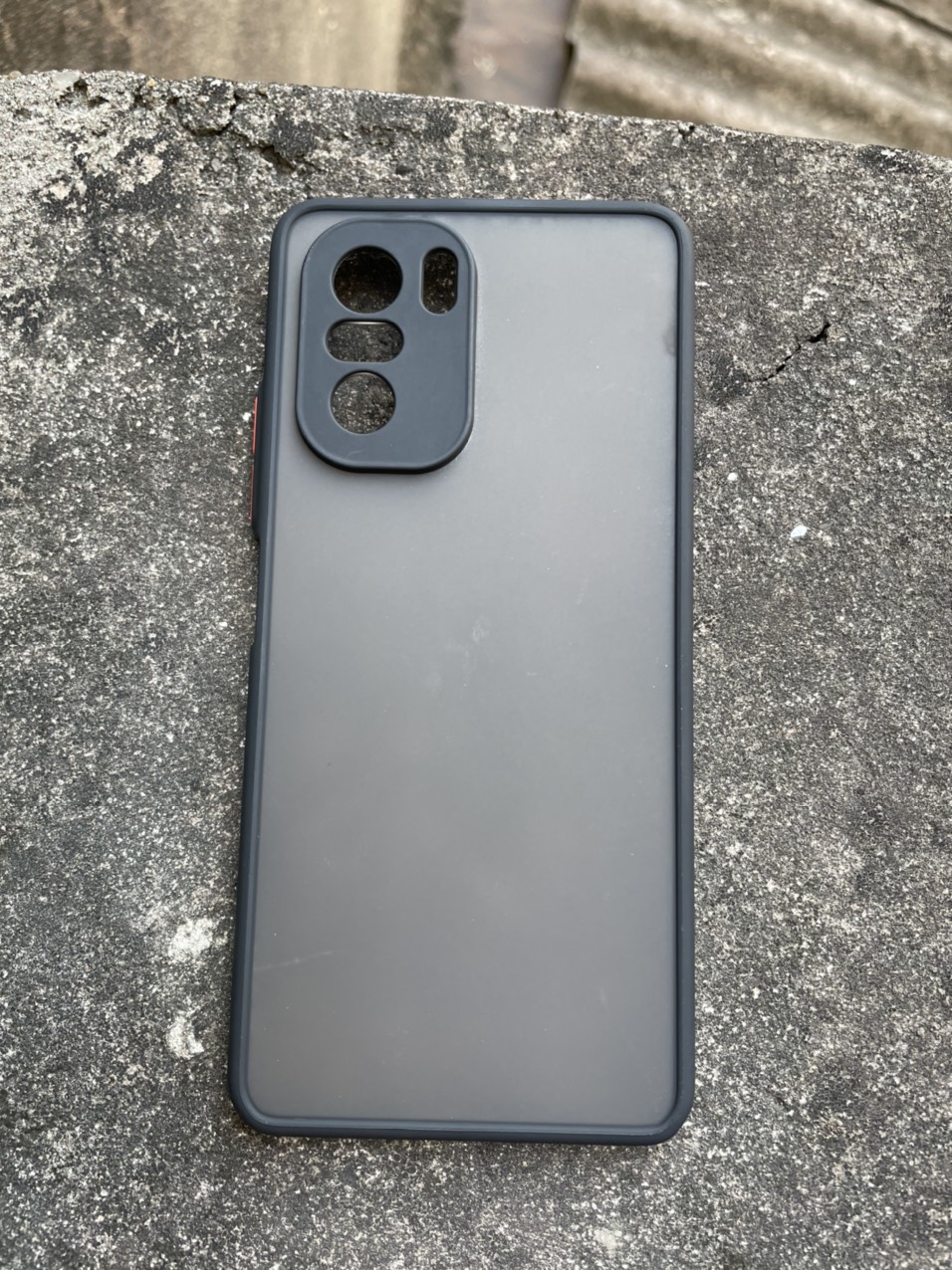 Ốp lưng cho Xiaomi Redmi K40, K40 Pro, Poco F3 nhám viền màu che camera