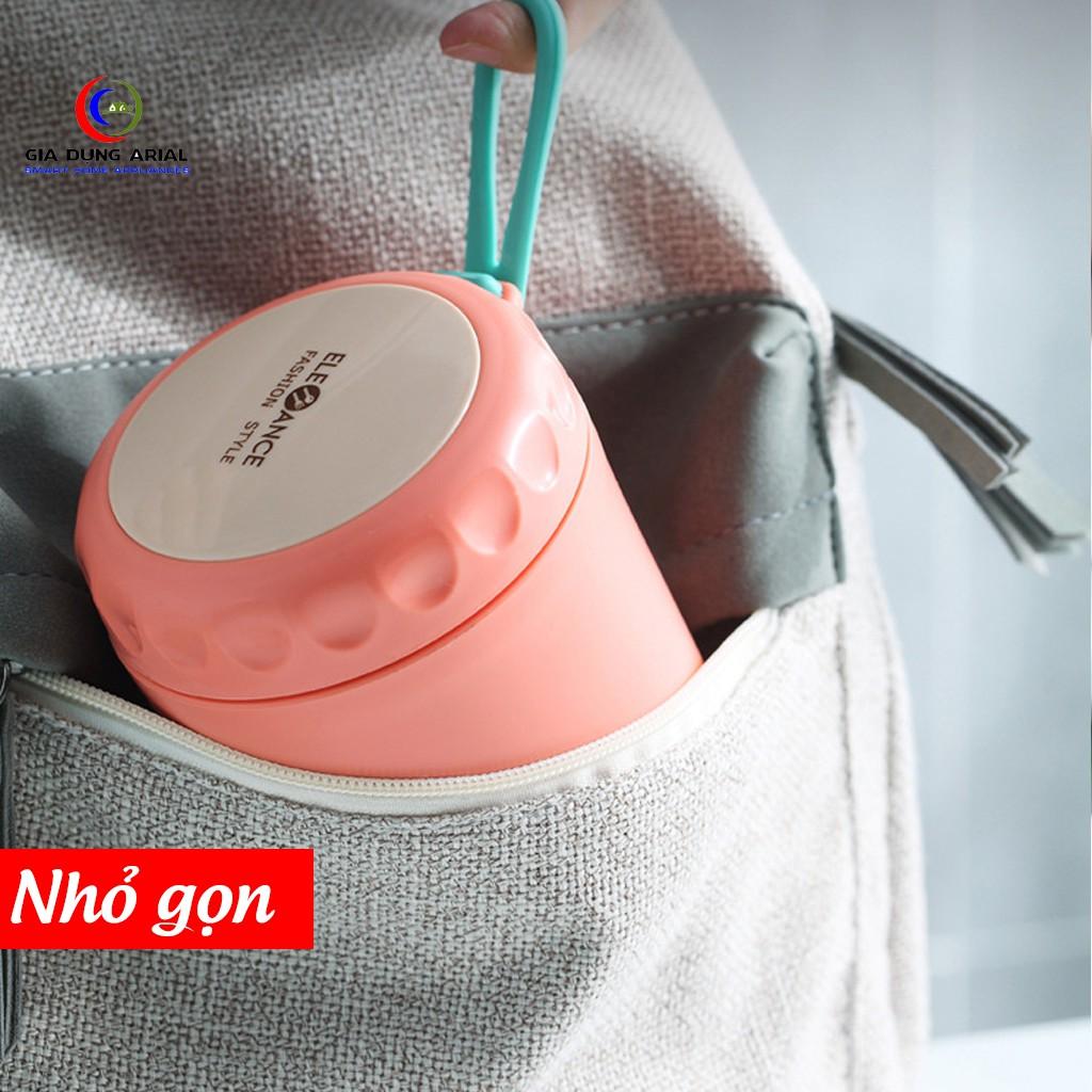 Cốc Đựng Canh Giữ Nhiệt Dung Tích 380ml Nhân Viên Văn Phòng, Hũ Đựng Súp Cháo Lõi Inox 304 Chống Tràn Hiệu Qủa