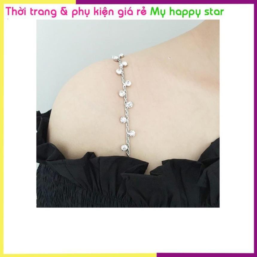 Dây áo ngực bra cao cấp đính đá và hoa lấp lánh sang chảnh